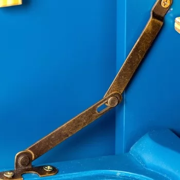 Cozinha Infantil Completa com Geladeira Azul Petróleo Fabrink