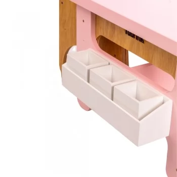 Mesa Infantil Rosa de Madeira Fabrink Diversão e Criatividade